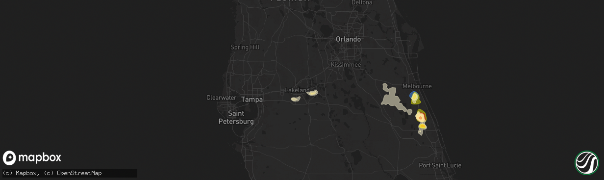 Hail map in Lakeland, FL on May 24, 2025