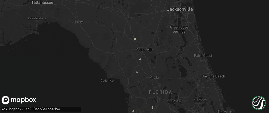 Hail map in Archer, FL on May 24, 2026
