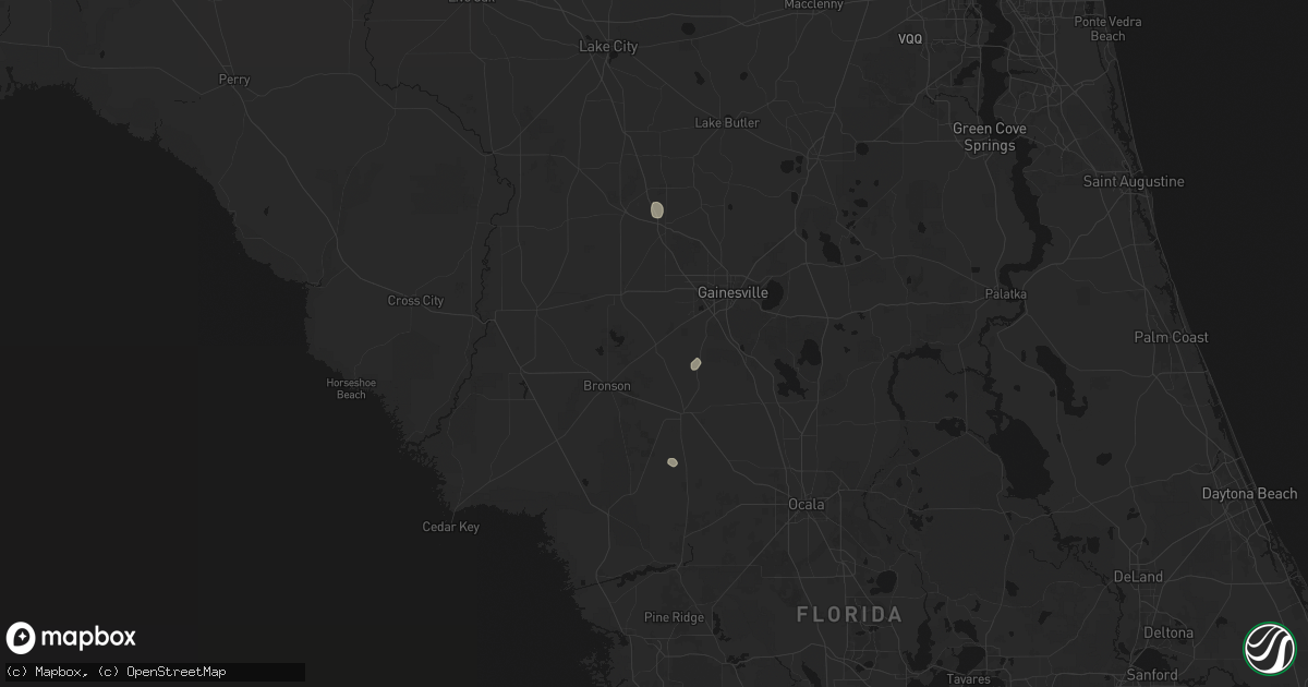 Hail map in Archer, FL on May 24, 2026