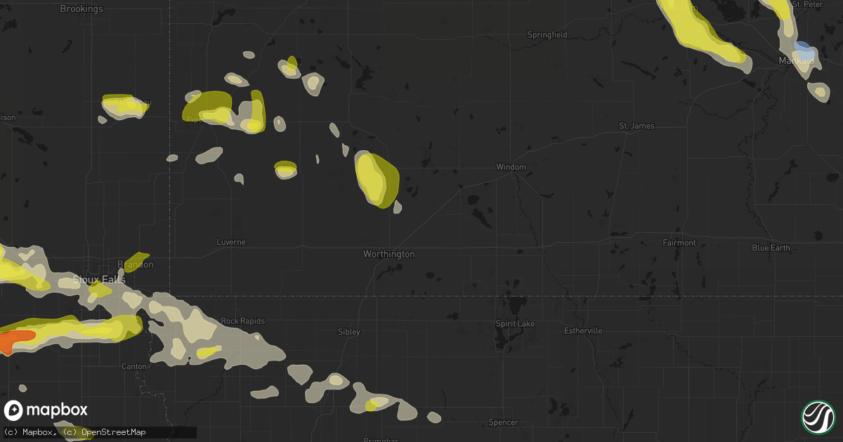 Hail map in Brewster, MN on May 24, 2026