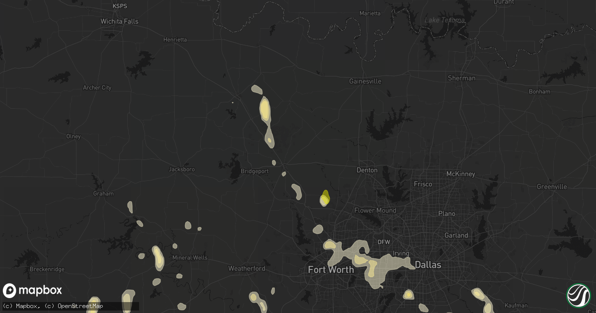 Hail map in Decatur, TX on May 24, 2026
