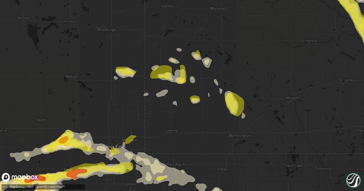 Hail map in Edgerton, MN on May 24, 2026