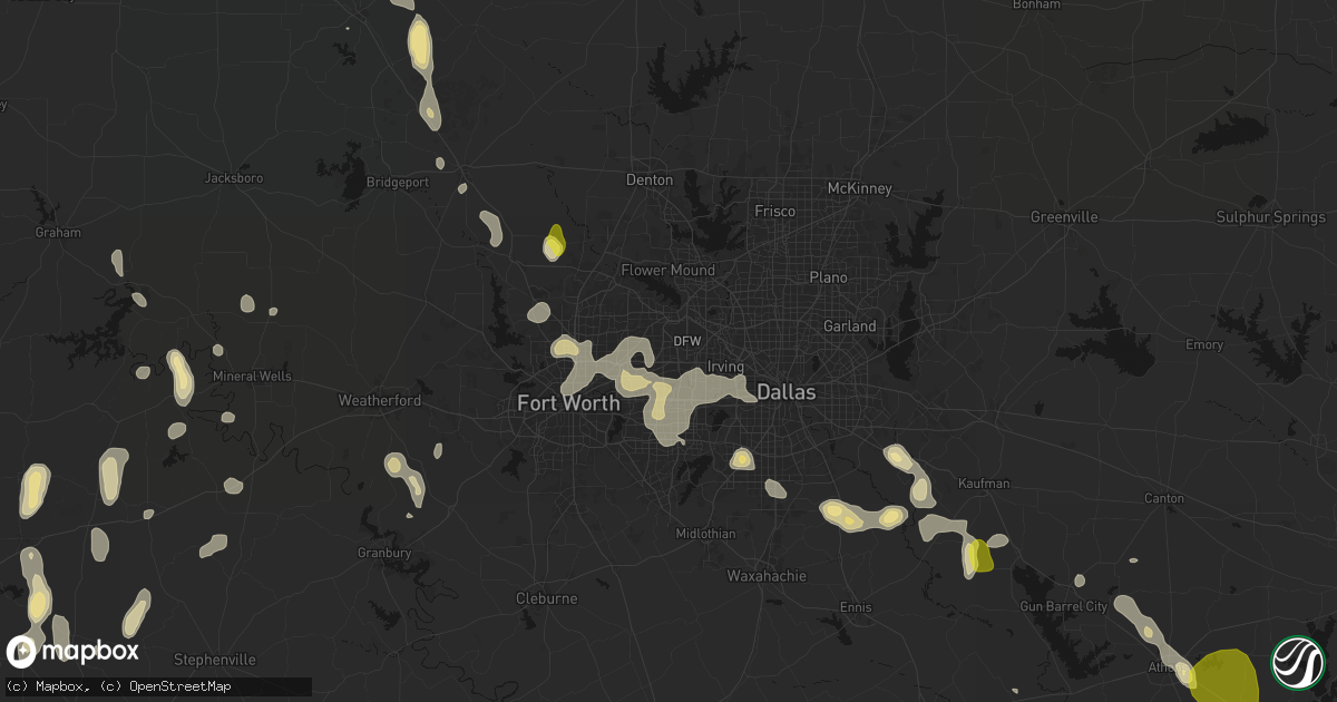 Hail map in Euless, TX on May 24, 2026