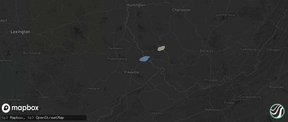 Hail map in Forest Hills, KY on May 24, 2026