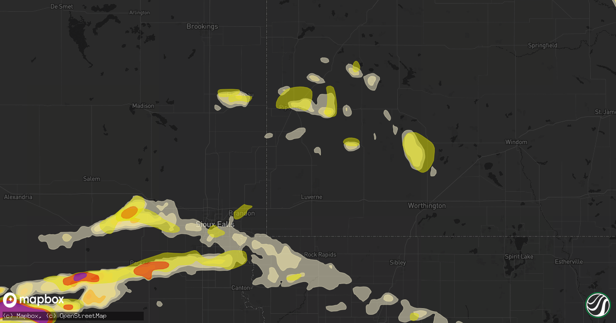 Hail map in Hardwick, MN on May 24, 2026