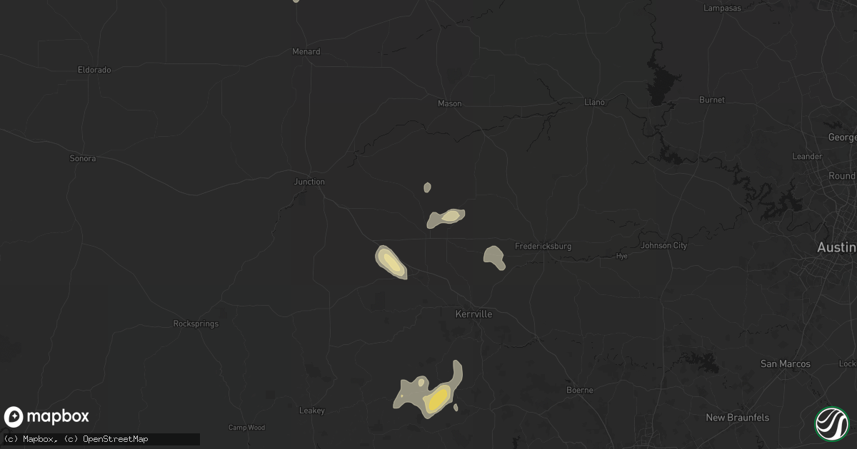 Hail map in Harper, TX on May 24, 2026