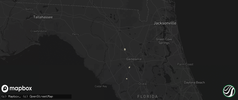 Hail map in High Springs, FL on May 24, 2026