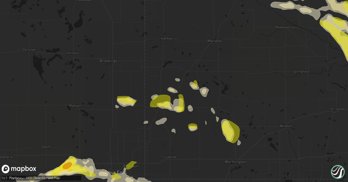 Hail map in Holland, MN on May 24, 2026