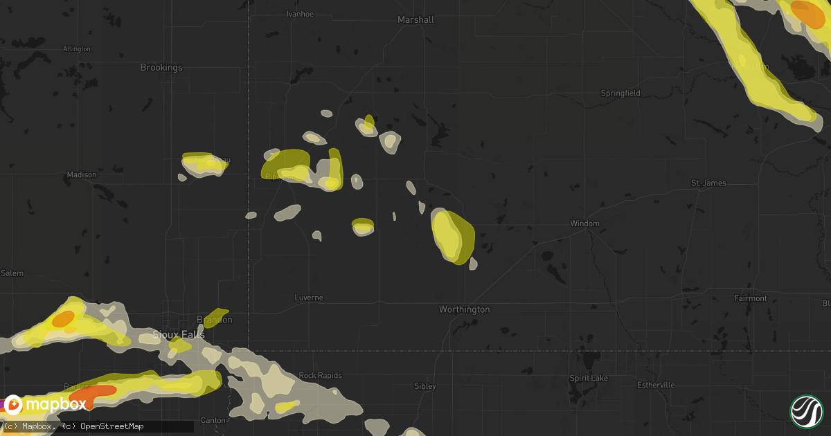 Hail map in Iona, MN on May 24, 2026