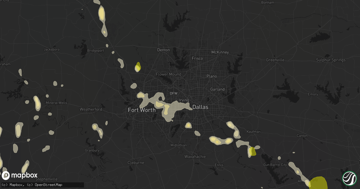 Hail Map in Irving, TX on May 24, 2026 - HailTrace