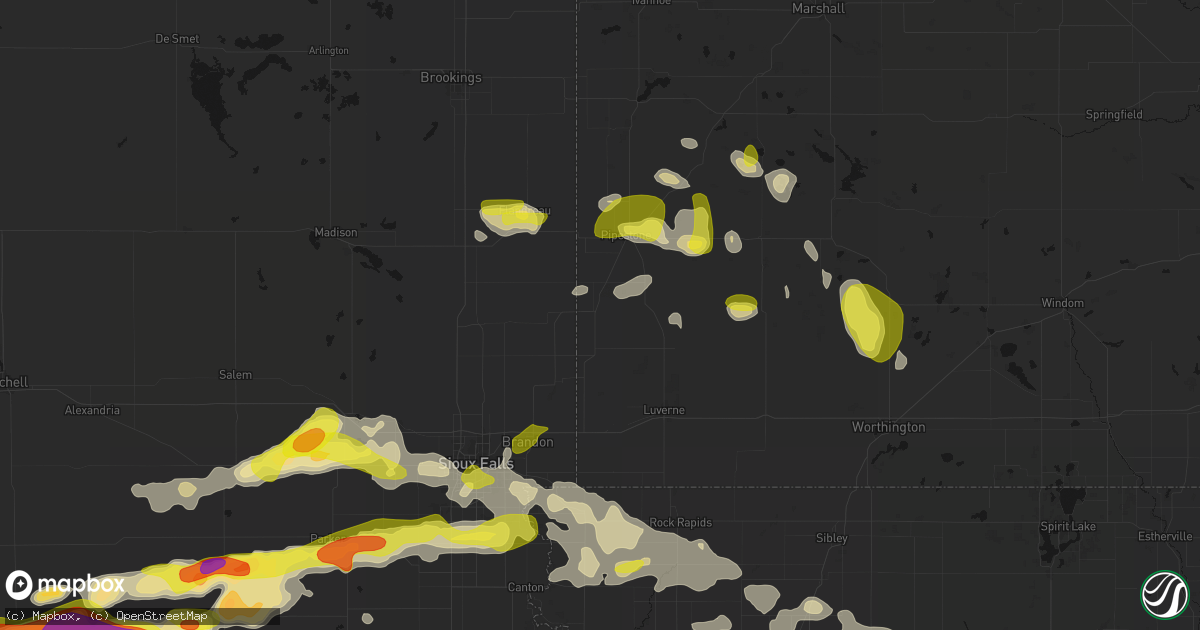 Hail map in Jasper, MN on May 24, 2026