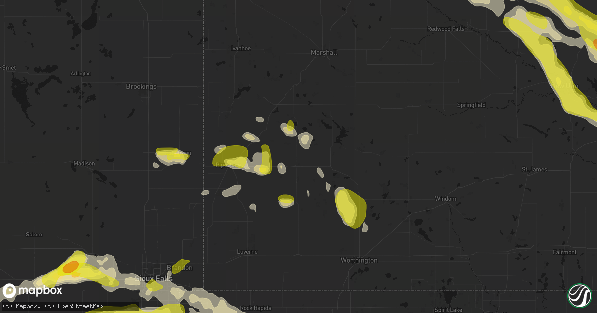 Hail map in Lake Wilson, MN on May 24, 2026