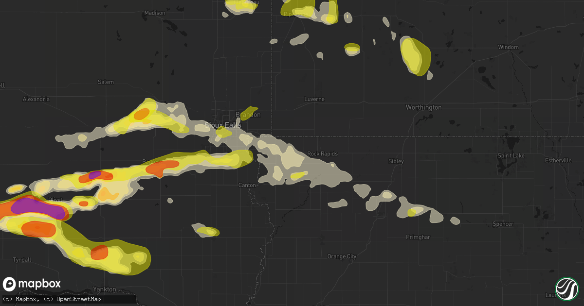 Hail map in Lester, IA on May 24, 2026