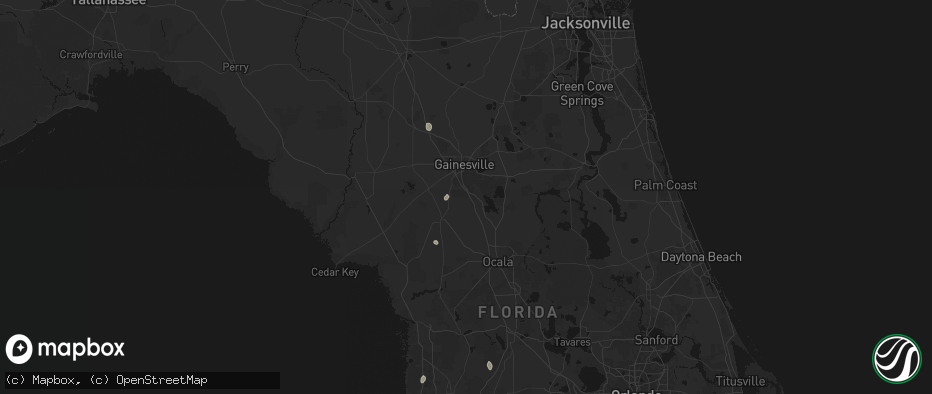 Hail map in Micanopy, FL on May 24, 2026