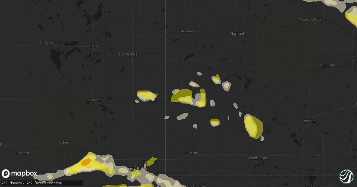 Hail map in Pipestone, MN on May 24, 2026