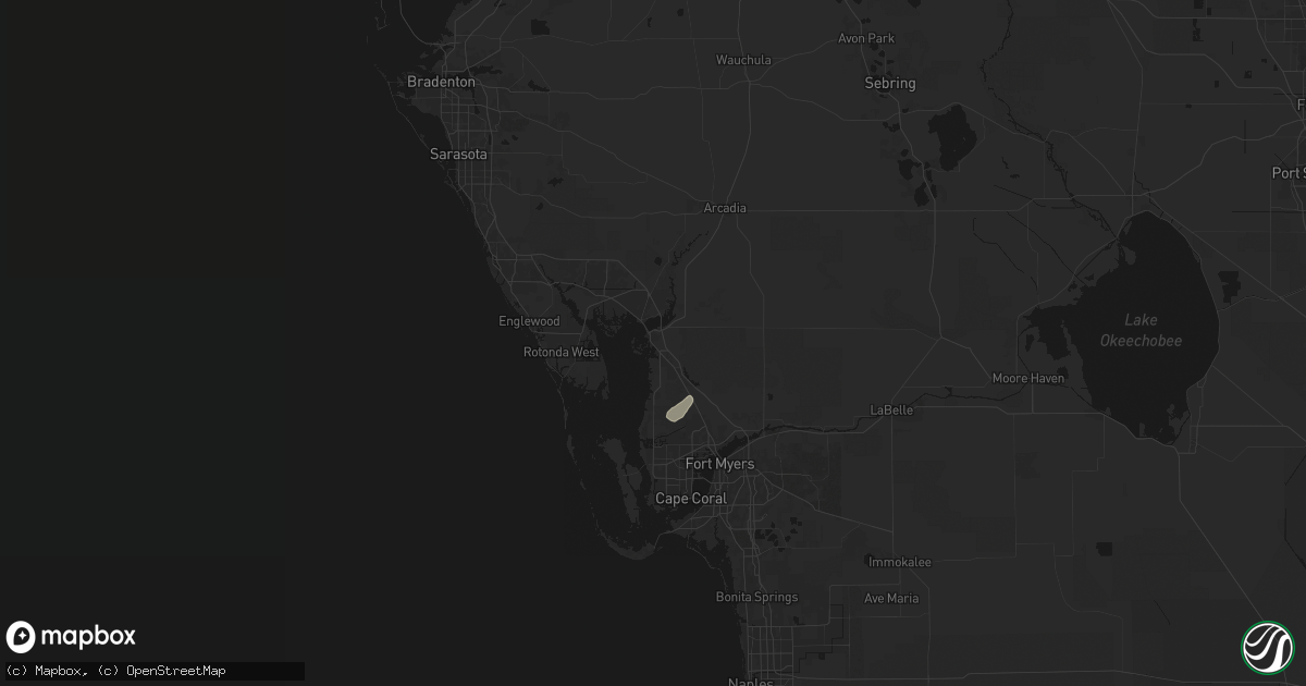 Hail map in Punta Gorda, FL on May 24, 2026