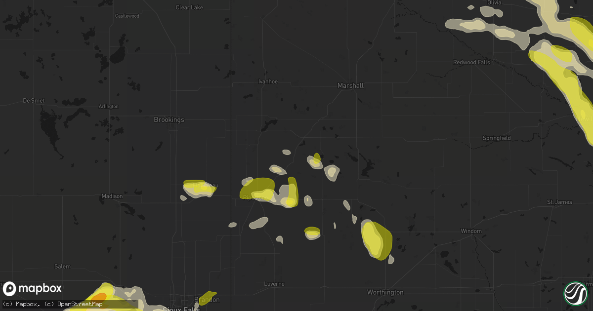 Hail map in Ruthton, MN on May 24, 2026