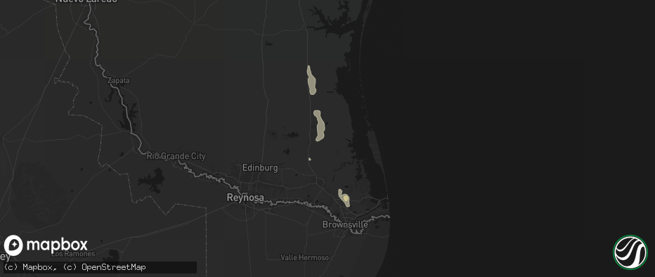 Hail map in San Perlita, TX on May 24, 2026