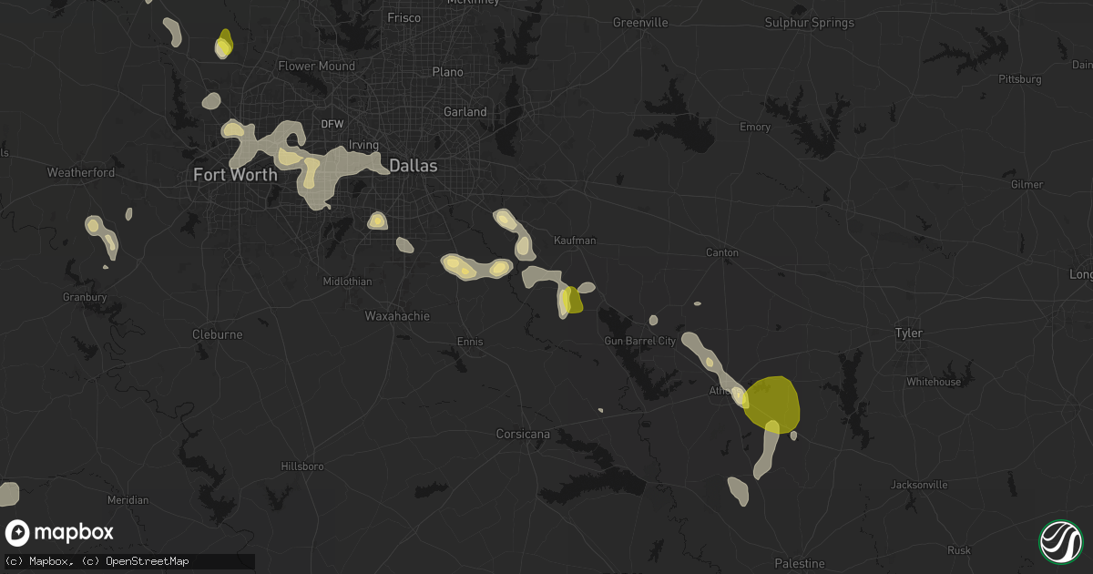 Hail map in Scurry, TX on May 24, 2026