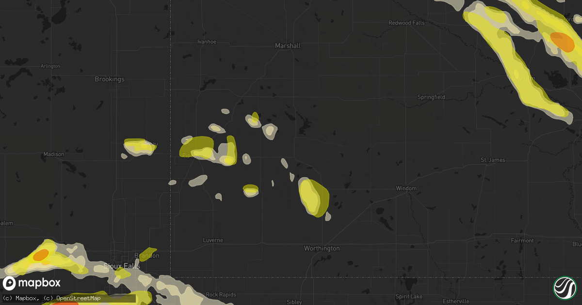 Hail map in Slayton, MN on May 24, 2026