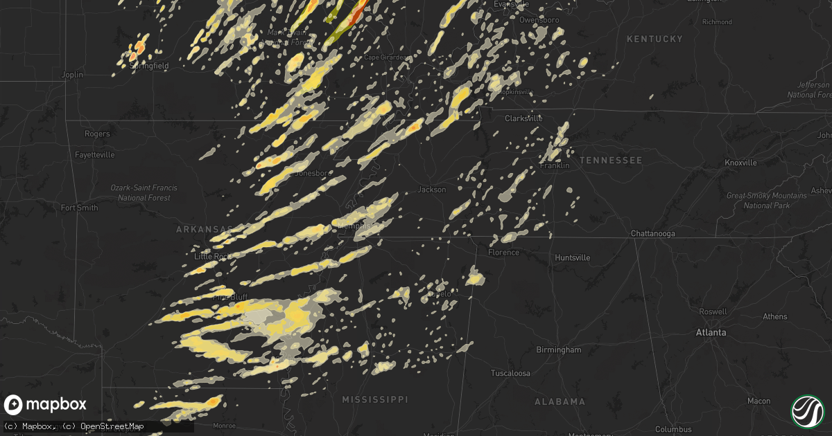 Hail map in Kentucky on May 25, 2011