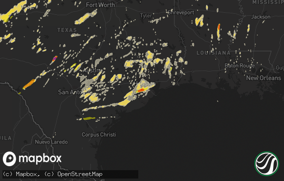 Hail map preview on 05-25-2015