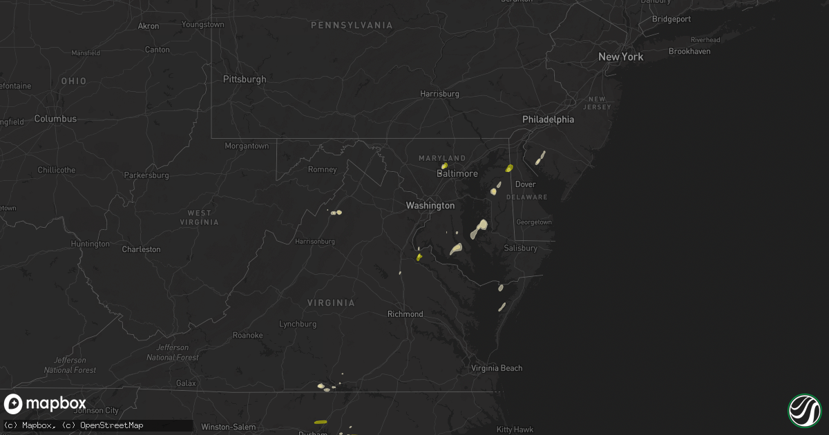 Hail map in Delaware on May 25, 2017