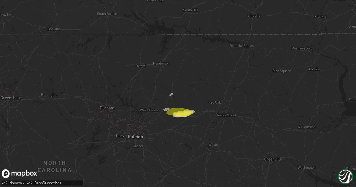 Hail map in Louisburg, NC on May 25, 2017