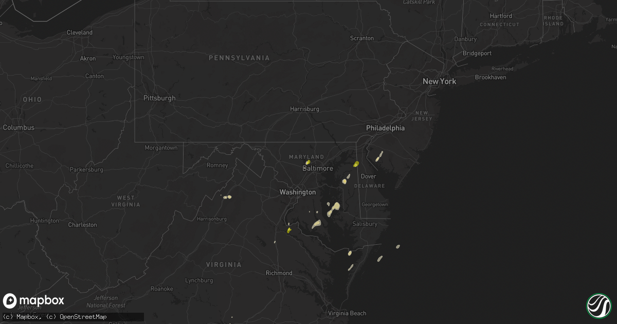 Hail map on May 25, 2017