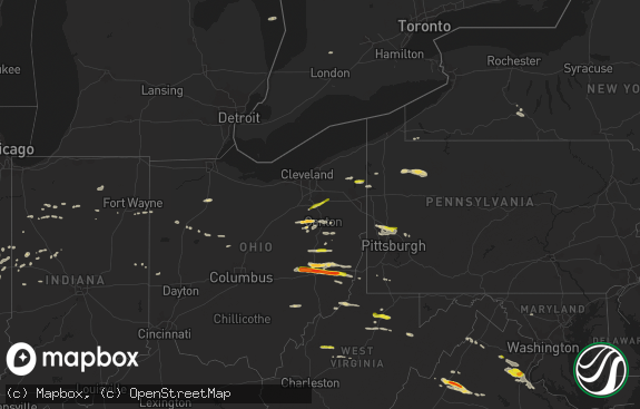 Hail map preview on 05-25-2019