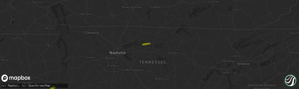 Hail map in Riddleton, TN on May 25, 2024