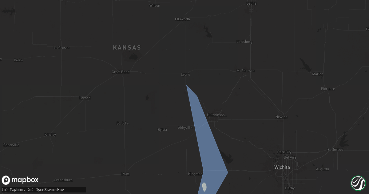 Hail map in Sterling, KS on May 25, 2025