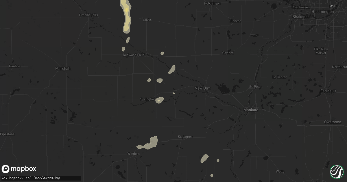 Hail map in Sleepy Eye, MN on May 25, 2026