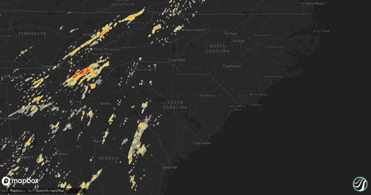 Hail map on May 26, 2011