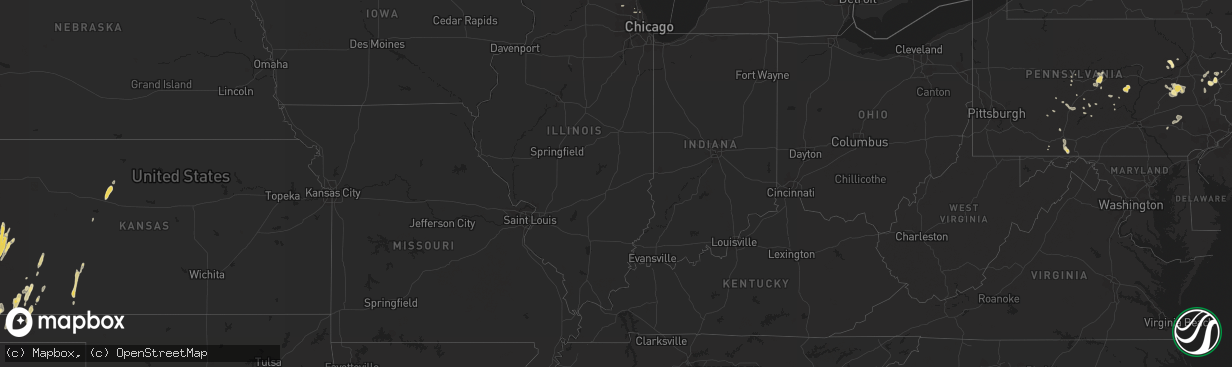 Hail map in Kansas on May 26, 2012