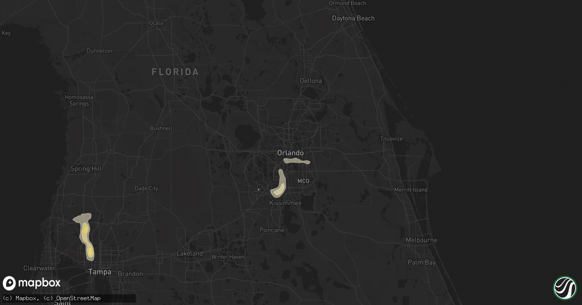 Hail map in Orlando, FL on May 26, 2014