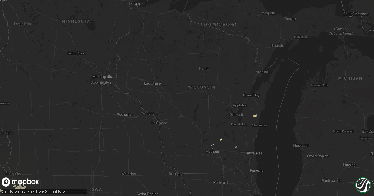 Hail map in Wisconsin on May 26, 2014