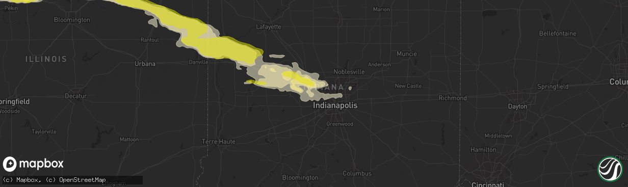 Hail map in Brownsburg, IN on May 26, 2017