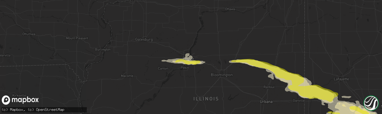 Hail map in East Peoria, IL on May 26, 2017