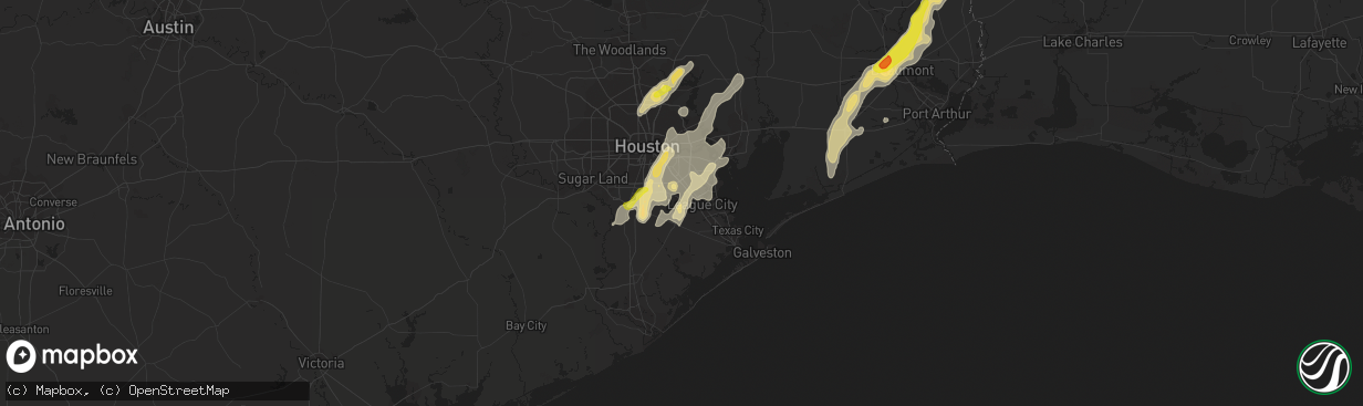 Hail map in Friendswood, TX on May 26, 2018