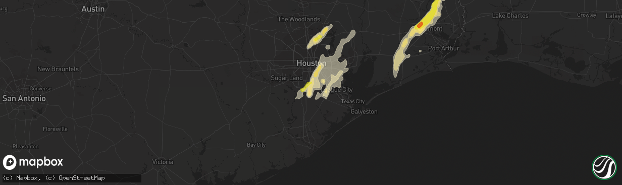 Hail map in Manvel, TX on May 26, 2018