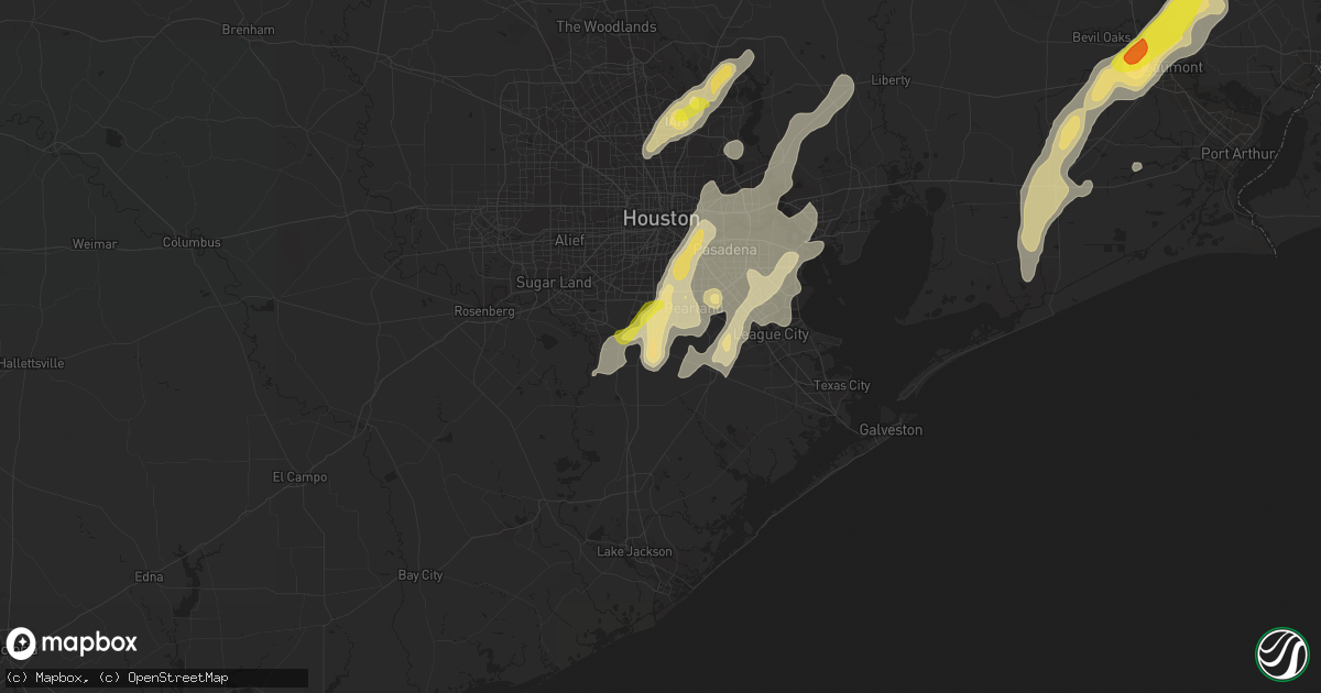 Hail map in Manvel, TX on May 26, 2018