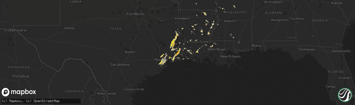 Hail map on May 26, 2018