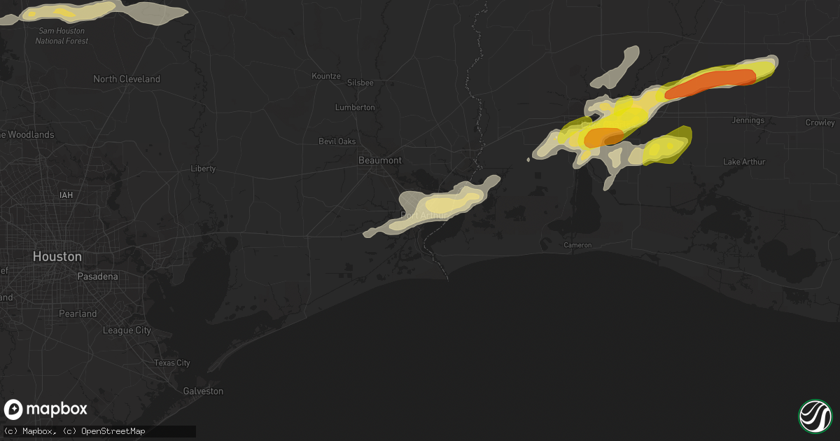 Hail map in Port Arthur, TX on May 26, 2020