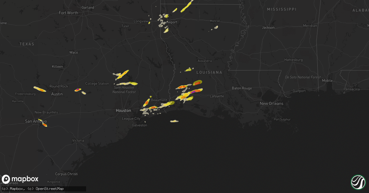 Hail map on May 26, 2020
