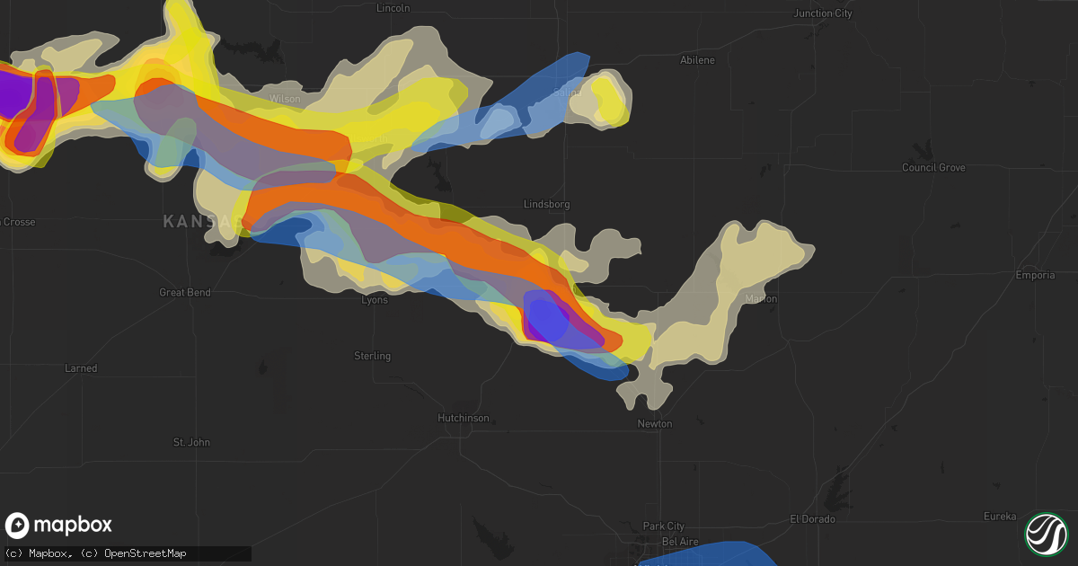 Hail map in Mcpherson, KS on May 26, 2021