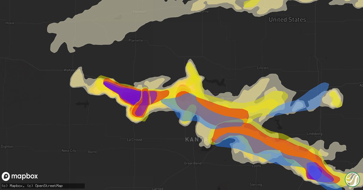 Hail map in Russell, KS on May 26, 2021