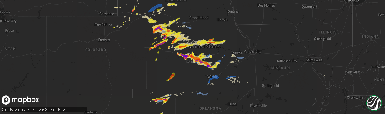 Hail map on May 26, 2021