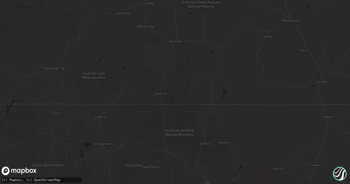 Hail map in Justiceburg, TX on May 26, 2023