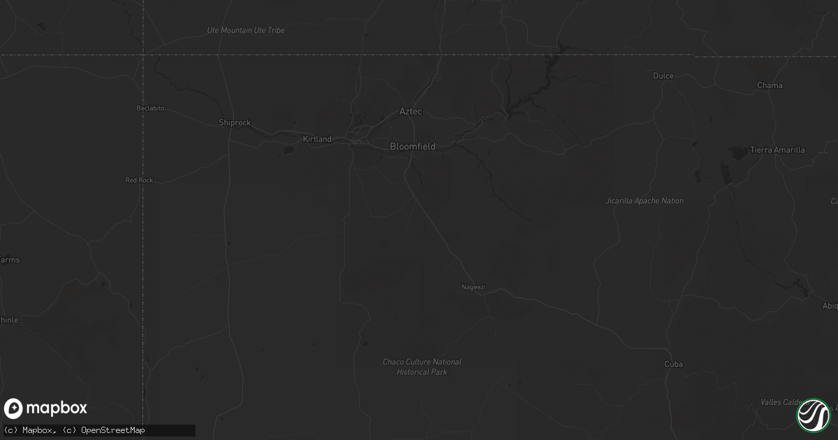 Hail map in Tijeras, NM on May 26, 2023